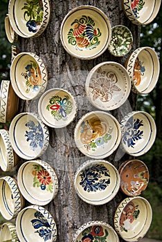 Traditional Romanian earthenware pottery in Buzau - Romania