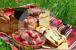 Traditional romanian Easter cooking photo