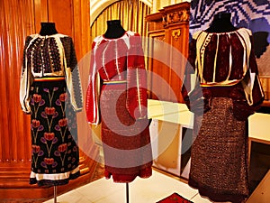 Traditional romanian folk costumes for women