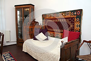 Traditional romanian house interior