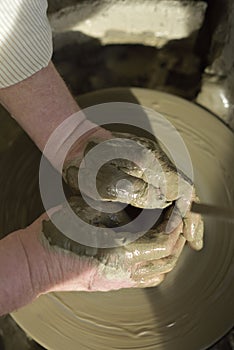 Traditional Romanian pottery manufacturing in Bucovina