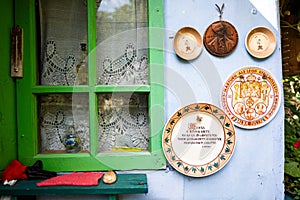 Traditional Romanian Pottery in the village of Transylvania