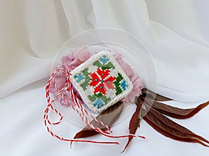 Traditional Romanian sewing pattern, Martisor.