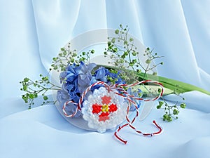 Traditional Romanian sewing pattern, Martisor.