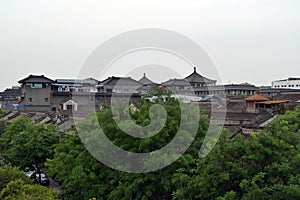 The traditional roof architecture around Xi`an. Pic was taken in