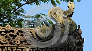 Traditional roof eave of a Chinese temple