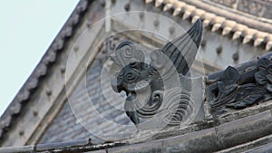 Traditional roof eave of a Chinese  temple