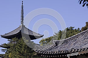 Traditional roof at Japan