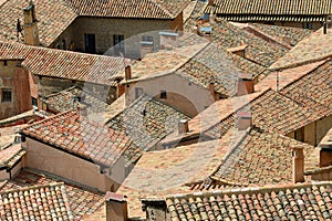 Traditional roofs of Albarracin