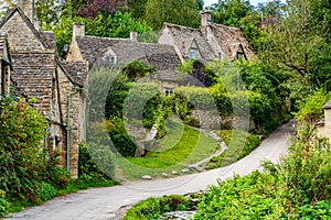 Arlington Row in Bibury village, Cotswolds, England, UK