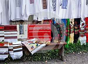 Traditional rugs and clothes