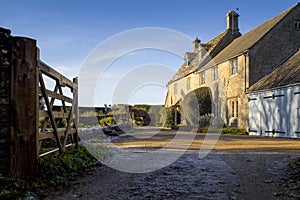 Traditional rural homes scene