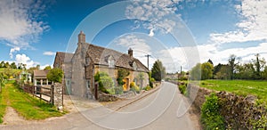 Traditional rural homes scene