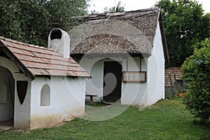 Traditional rural house near Watermill with museum in Kolarovo, Slovakia