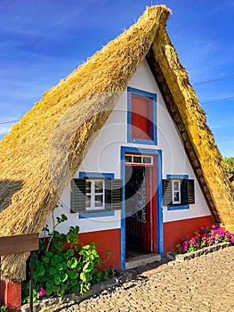 Traditional rural house in Santana Madeira, Portugal