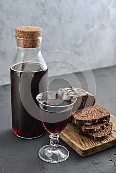 Traditional Russian drink kvass