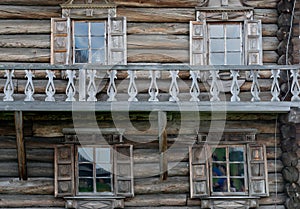 Traditional Russian house on the island Kizhi, Karelia, Russia