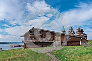 Traditional Russian house on the island Kizhi, Karelia, Russia