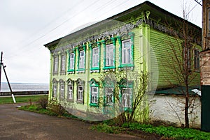 Traditional Russian house of the late 19th and early 20th centuries.