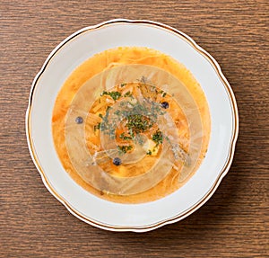 Traditional Russian Lenten soup shchi