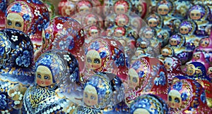 Traditional russian matrioska dolls