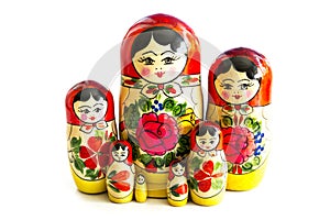 Traditional Russian matryoshka dolls