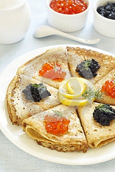 Traditional Russian pancakes