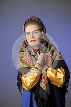 Traditional Russian rural woman