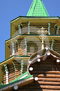 Traditional russian timber church