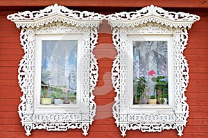 Traditional Russian windows photo