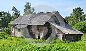 Traditional russian wooden house