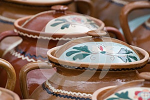 Traditional rustic pottery from Romania