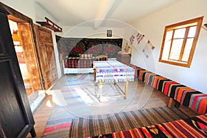 Traditional rustic rural home interior - Romania