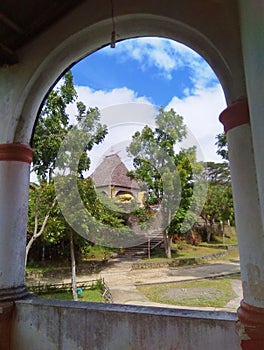 Traditional sacred house of Timor-Leste in Venilale. photo