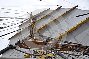 Traditional sail rig