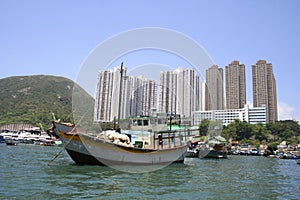 Traditional Sampan boat, Hong Kong, China