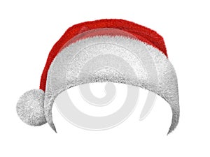 Traditional Santa Claus red and white hat