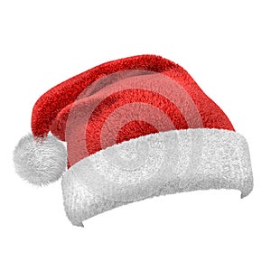 Traditional Santa Claus red and white hat