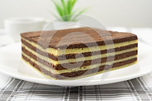 Traditional Sarawak Malaysia steamed layered cake