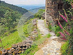 Traditional schist village in the mountains of central Portugal