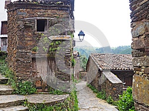 Traditional schist village in the mountains of central Portugal photo