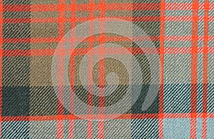 Traditional Scottish Donald Clan Tartan Wool Fabric photo