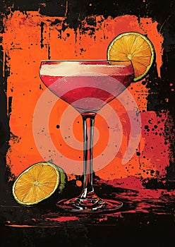 Pop Art Cosmopolitan Screen Print photo