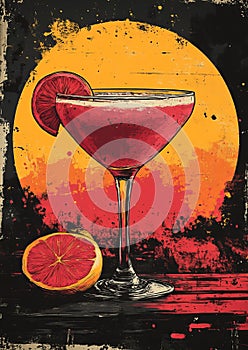 Pop Art Cosmopolitan Screen Print photo