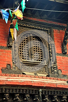 Traditional sculpture in nepal - old, ancien, mystery and beautiful photo