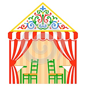Traditional Seville Fair caseta tent photo