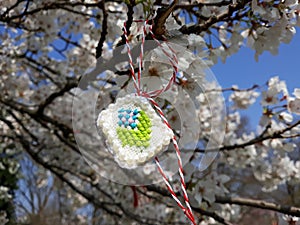 Traditional Romanian sewing pattern, Martisor.