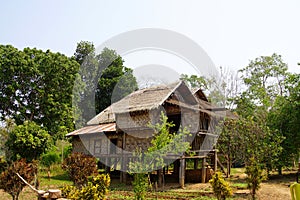 Traditional Shan house on stilts in Hsipaw photo