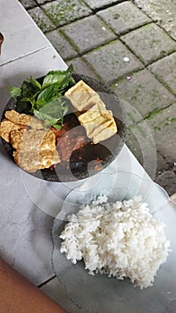 Traditional side dish Indonesian cuisin