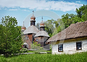 Traditional Slavonic village photo